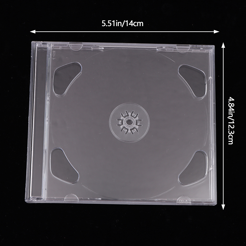 Transparente Kunststoff Doppelscheibe DVD Fall Tragbare CD Lagerung Paket Fall Langlebige DVD Box Verdicken CD DVD Disc Box Lagerung Fall: Default Title