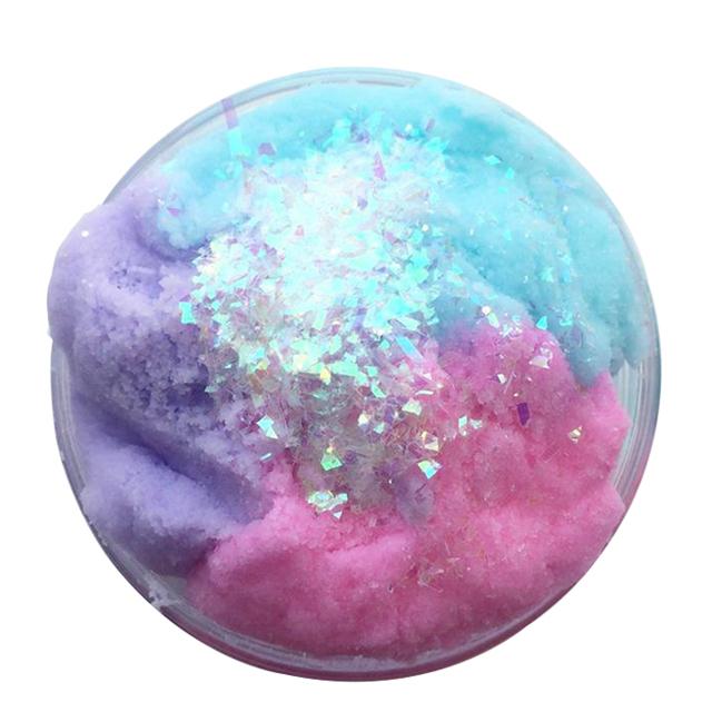 Magia Argilla Colore Nube Slime Squishy Profumato Mix Soffici Slime Stucco Pendenti E Ciondoli Aggiunta Fai da Te Argilla Polimerica Kit Giocattoli per I Bambini: Blue Pink Purple