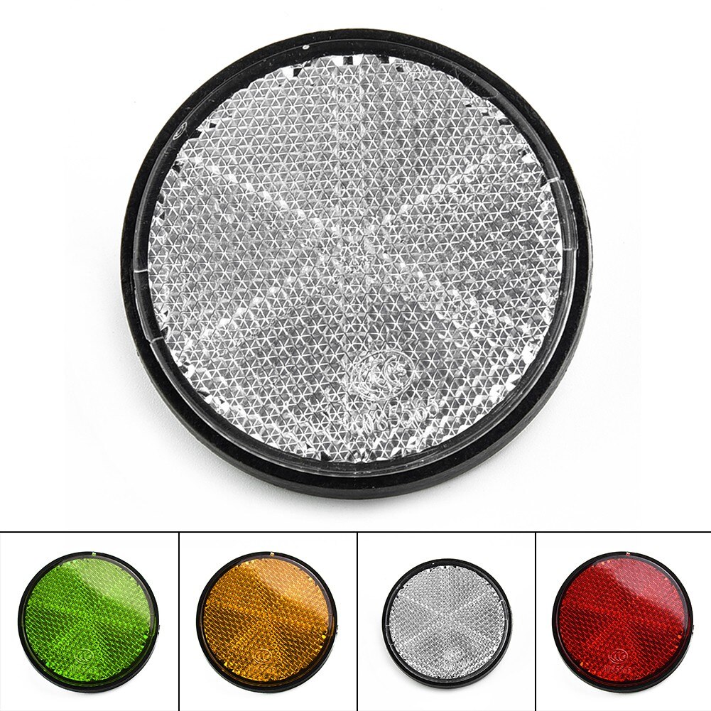 1 pièces Vélo Réflecteur Rond 56mm Vélo Réfléchissant S&#39;attaquer Nuit Sécurité Cyclisme Accessoires Pour Motos, Électro-mobile