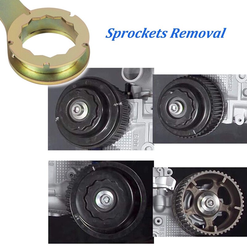 Engine Timing Belt Retaining Wrench 12 Teeth Belt Support Wrench STD Intake/Exhaust Cam Sprocket Tool for Subaru