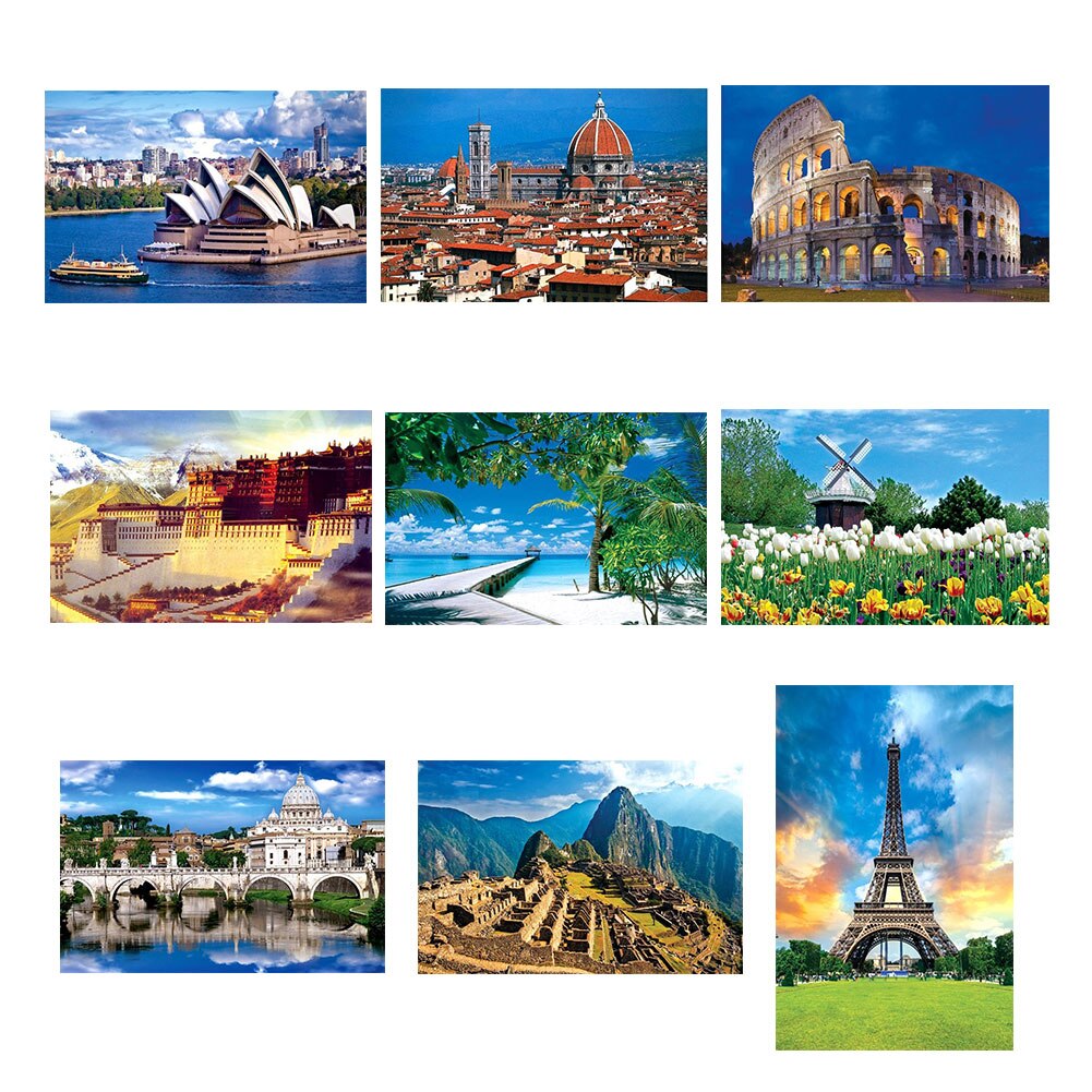 1000Pcs Mini Legpuzzels Houten Papier Puzzel Speelgoed Educatief Puzzel Speelgoed Voor Kinderen/Volwassenen Slaapkamer Decoratie stickers