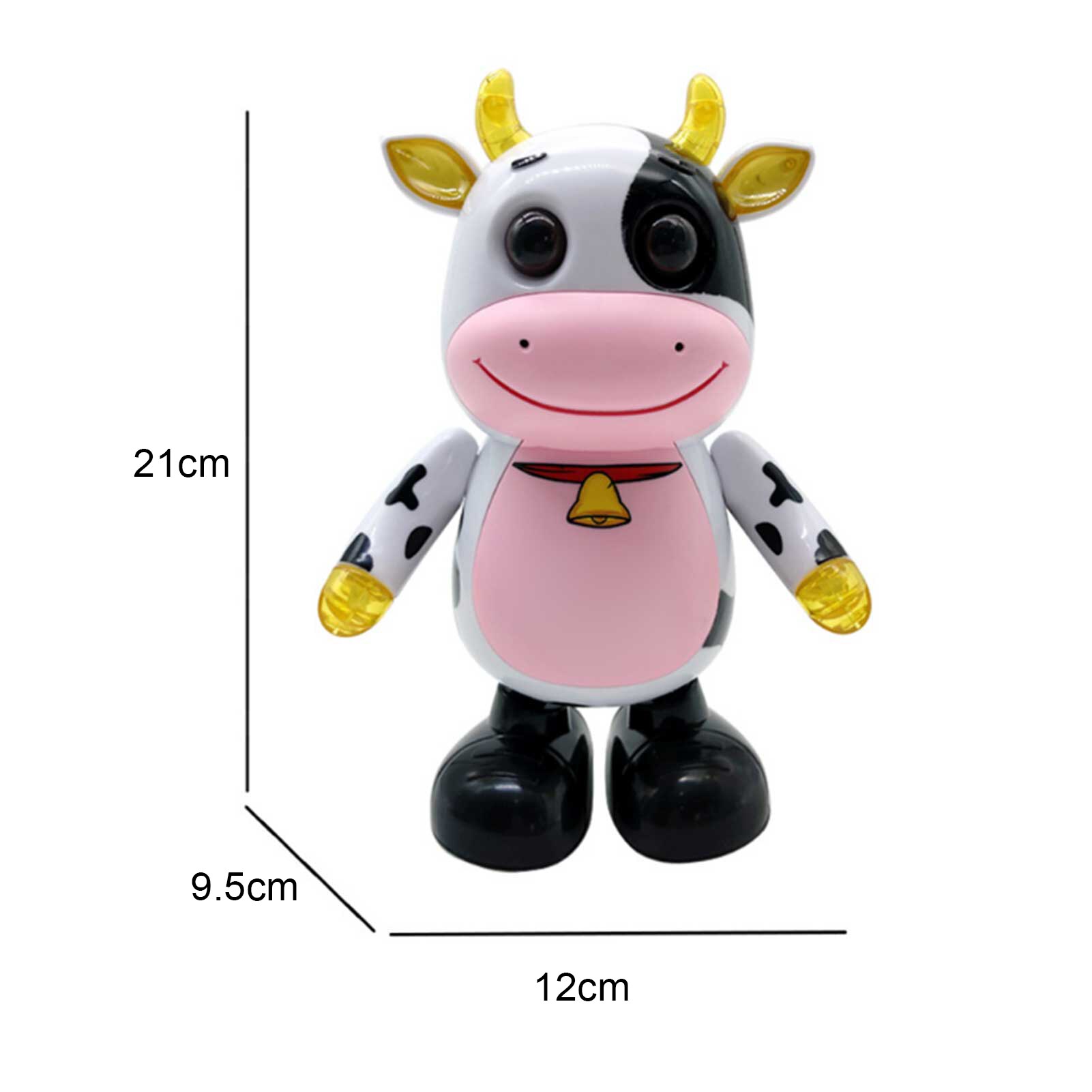 Electric Singing Dancing Cute Cow Model with Light Music Baby Educational Toy