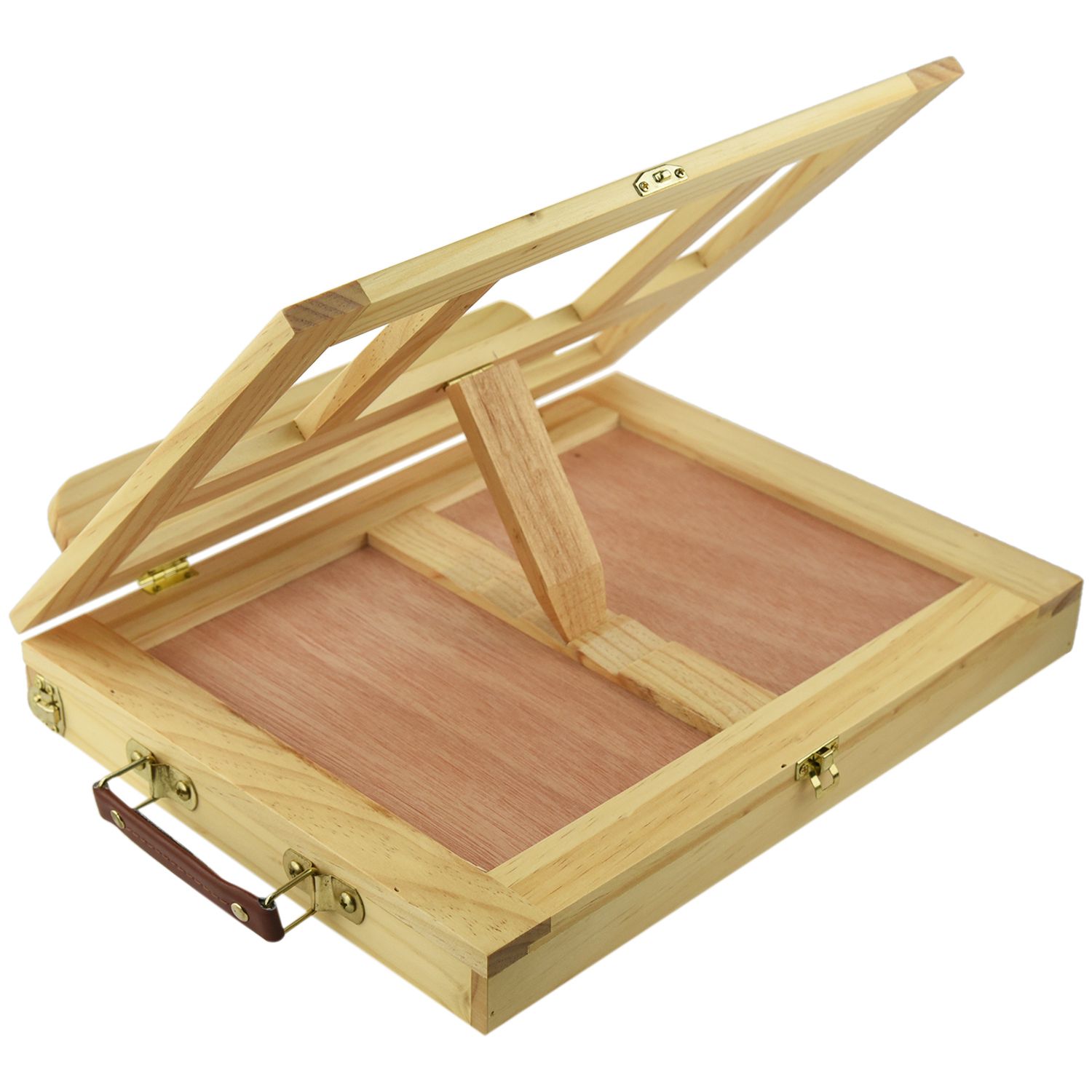 Folding Table Easel Portable Artist Wood Easels Multi-function Sketching Painting Box With Drawer Adjustable