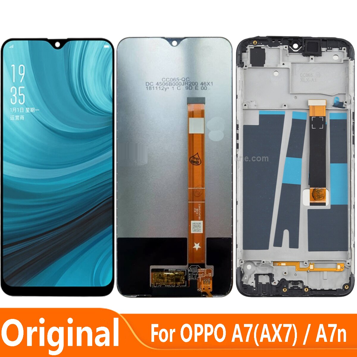 Originele 6.2 "Voor Oppo A7 AX7 Lcd Touch Screen Digitizer Vergadering Vervanging Met Frame Voor Oppo A7N PCDM00 PCDT00 Lcd