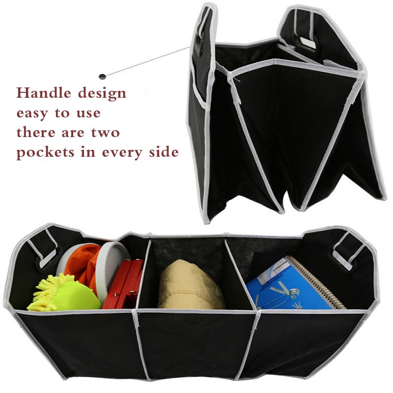 Organiseur De Coffre Voiture Pliable Et Imperméable - Grande Capacité Pour SUV, Sedan, Jeep