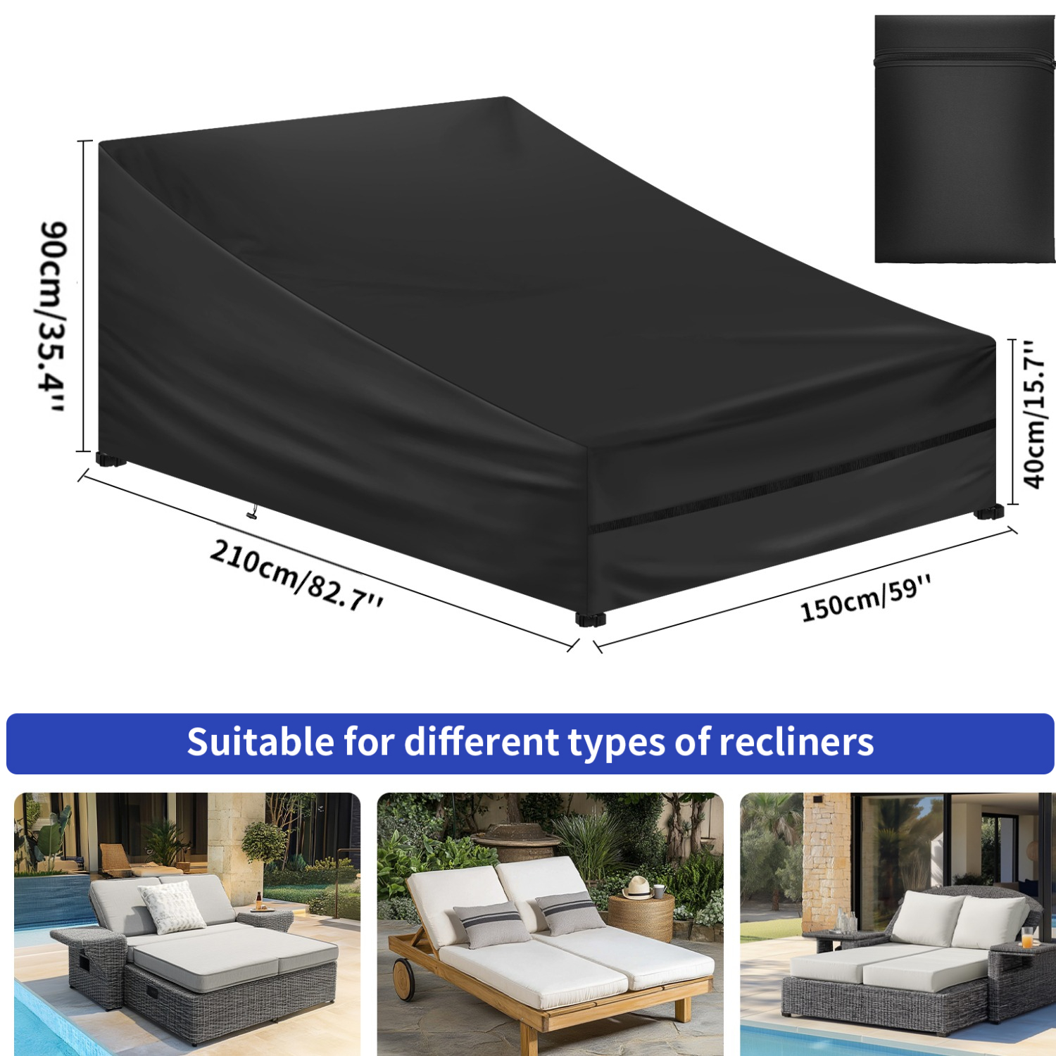 draussen-Möbelbezüge, wasserdicht, Regen, Schnee, Staub, winddicht, UV-beständig, Oxford-Stoff, für Garten, Rasen, Terrasse, Tisch, Stuhlschutz: Farbe