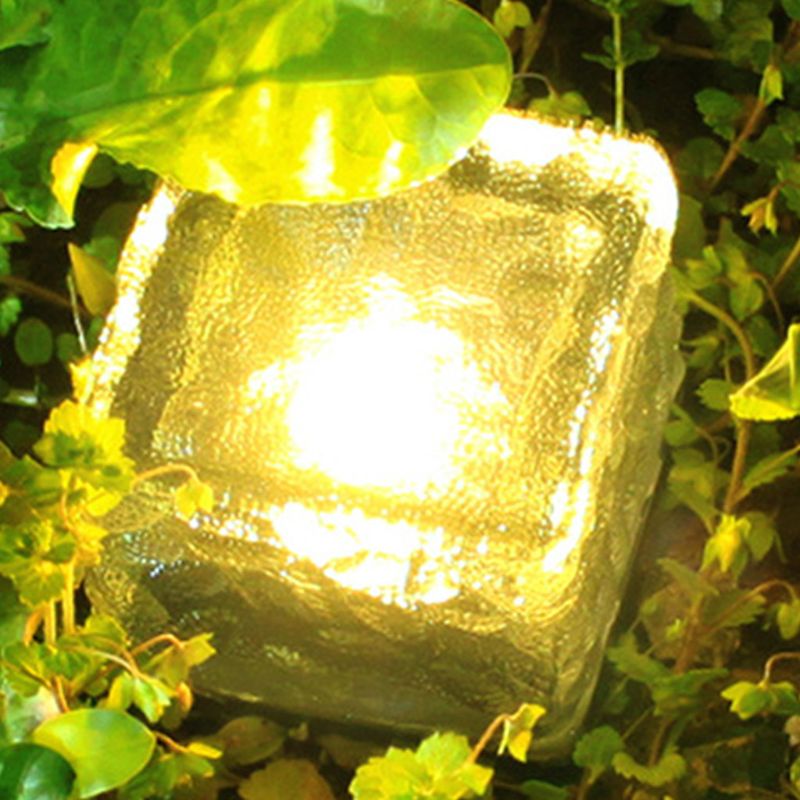 Solar LED Floor Tile Lights Rainproof Underground Night Lamp for Outdoor Garden Courtyard Lawn Decorative