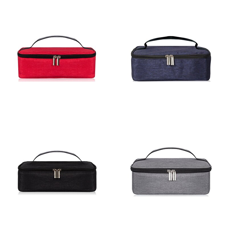 Vierkante Draagbare Lunch Tas Geïsoleerde Lunch Box Zak Aluminiumfolie Verdikte Lunchbox Tas Geschikt Voor Studenten En Kantoormedewerkers