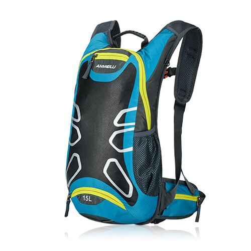 Anmeilu 15l sport fietsrugzak mtb racefiets fietstassen outdoor klimmen kamperen wandeltassen met regenhoes: Hemelsblauw