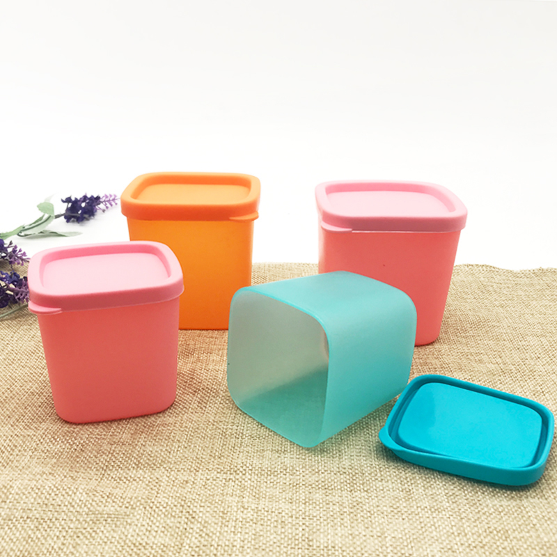1 pc matkorn plastförvaringslåda med lock kök kylskåp frukt färsk förvaring behållare kylskåp mellanmål stapelbar låda