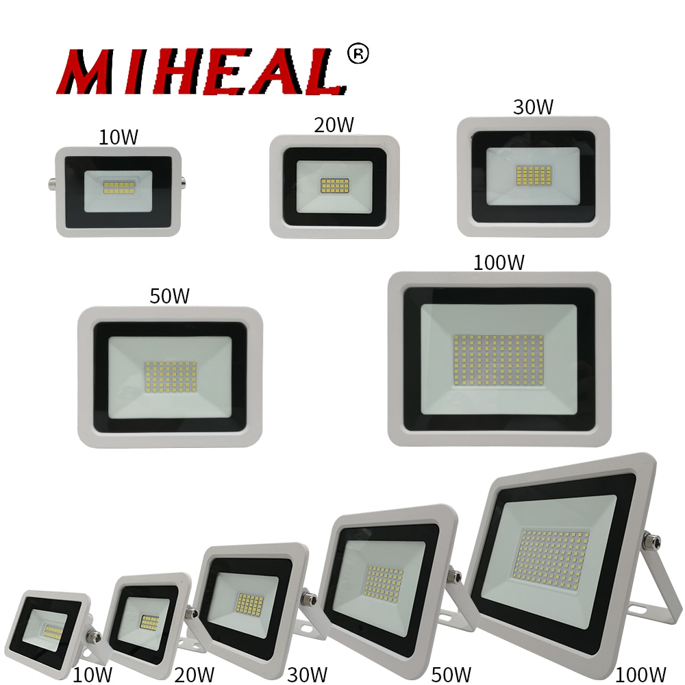 10W 20W 30W 50W 100W LED Flood Light Floodlight LED Street Lamp 220V 230V 240V Waterproof Landscape Lighting IP68 Led Spotlight