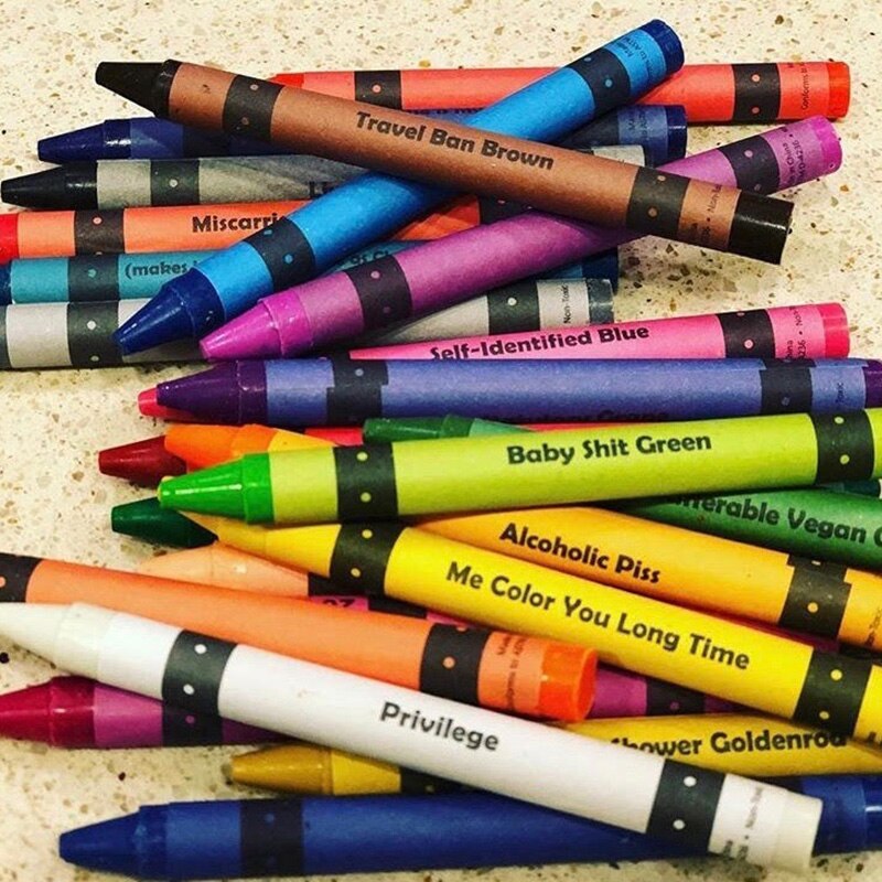 24 Count Non Toxic Crayons Easy to Hold Color Pen Safe for Children Kids Boy Girl DU55