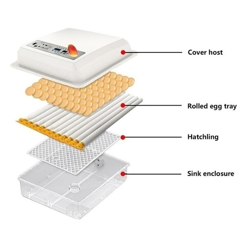 7/16 Eggs Incubator Brooder Bird Quail Incubator Chick Hatchery Incubator Poultry Hatcher Turner Automatic Farm Incubation Tool