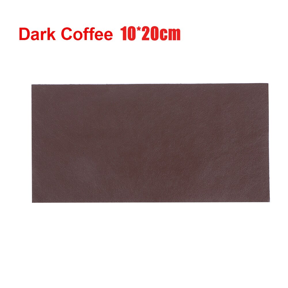 1Roll Leather Patches Self-Adhesive PU Repair Patch Couches Repair Stickers For Sofas Bags Furniture Driver Seats: dark coffee 10x20cm