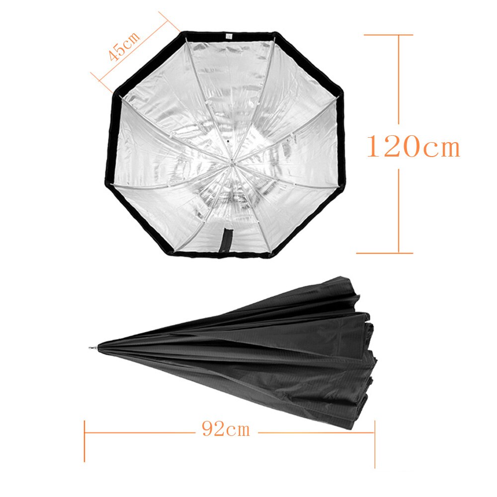 Godox 120cm/47,2 in Tragbare Falten Achteck Softbox Regenschirm Brolly Reflektor Foto Studio Blitz Speedlite Reflektor Diffusor