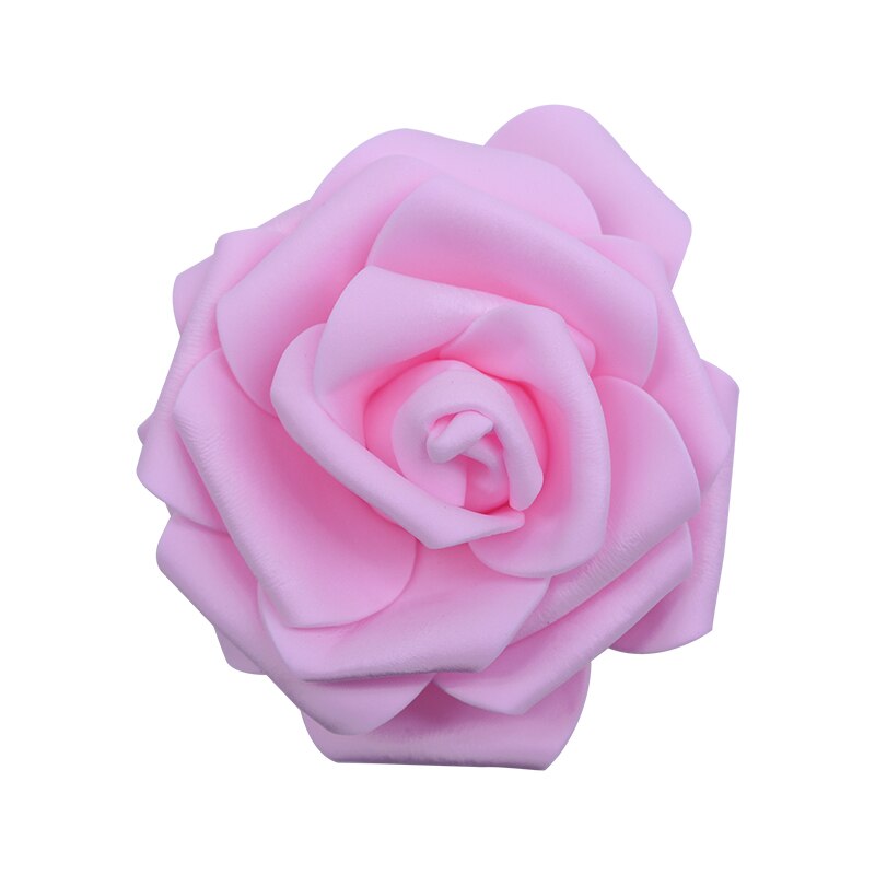 30Pcs 8 Cm Grote Foam Rose Kunstmatige Bloemhoofdjes Voor Bruiloft Decoratie Diy Kransen Boeket Handgemaakte Ambachten Accessoires: F03 Light Pink