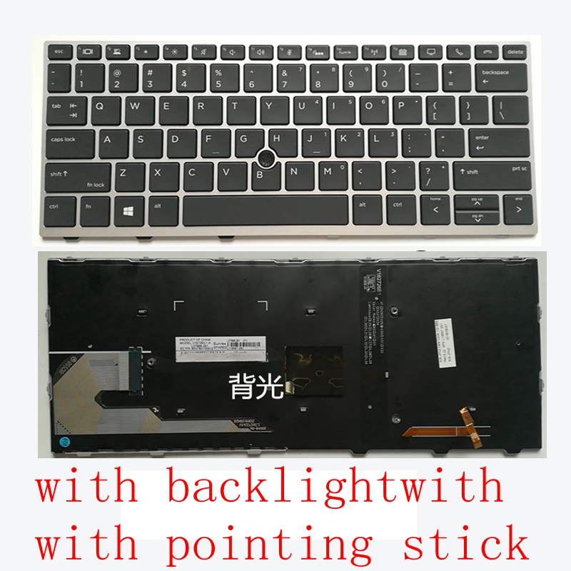 US Backlit Keyboard FOR HP Elitebook 730 G5/735 G5/830 G5/835 G5/836 G5/HSN-I12C HSN-I30C laptop keyboard