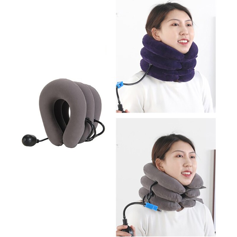 Neck Stretcher Air Cervical Traction Orthopedic Pillow Collar Pain Relief
