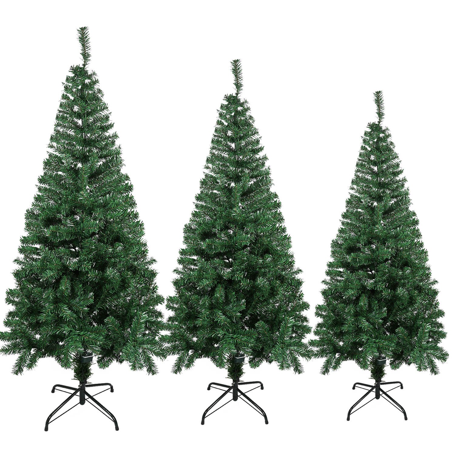 Árbol de Navidad decoración Artificial árbol completo con soporte de Metal sólido para en casa K888