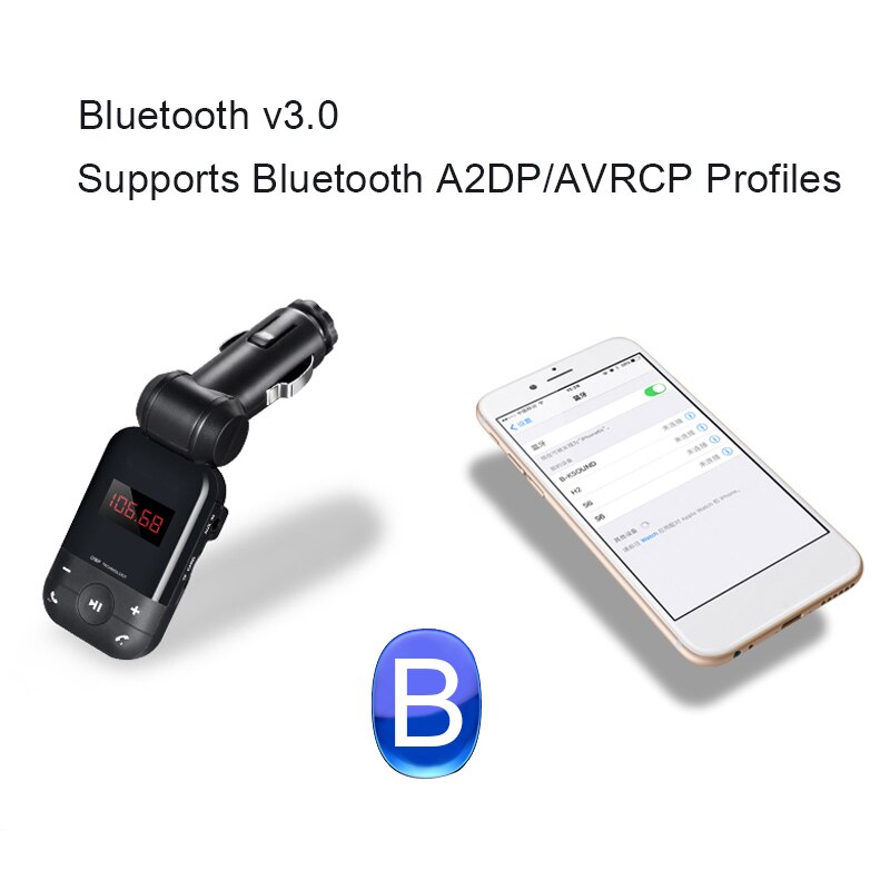 Wireless Aux Modulator Fm Radio Sender Bluetooth Auto Fm-transmisor Car Kit Coche Audio Mp3 Player USB Ladegerät