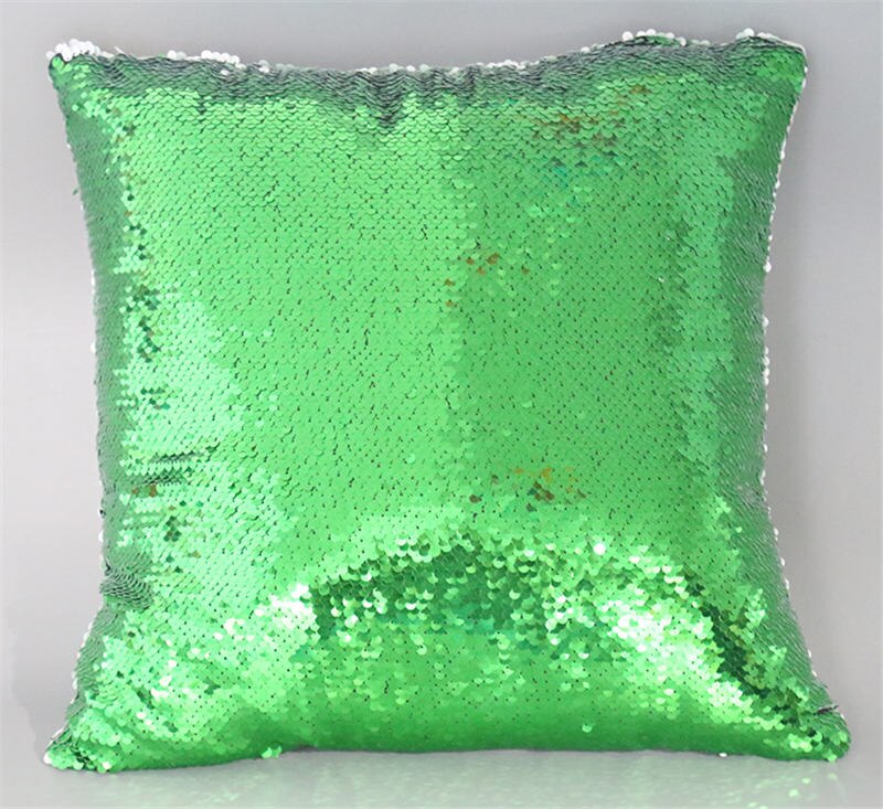 style sublimation blank Magical sequins item product heart transfer printing diy custom consumables 40*40cm 10pcs/lot: green