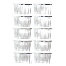 10 stuks DIY Lege Metalen Haar Clips Haar Kam Bruiloft Sluier Kant Kam 20 Tanden Bruiloft Bruids Haaraccessoires sieraden