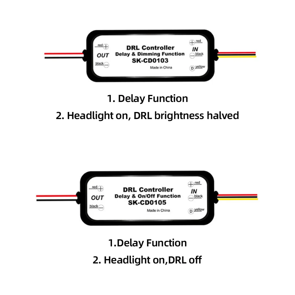 Auto DRL Controller Auto LED Tagfahrlicht Relais Kabelbaum Dimmer Ein/Aus 12-18V Nebelscheinwerfer Controller