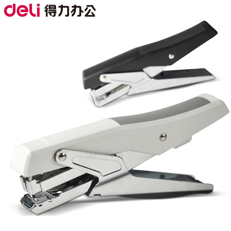 [ReadStar]Deli 0329 manual stapler plier style efforts saving hand paper binding include 1 stapler + 10 boxes staples