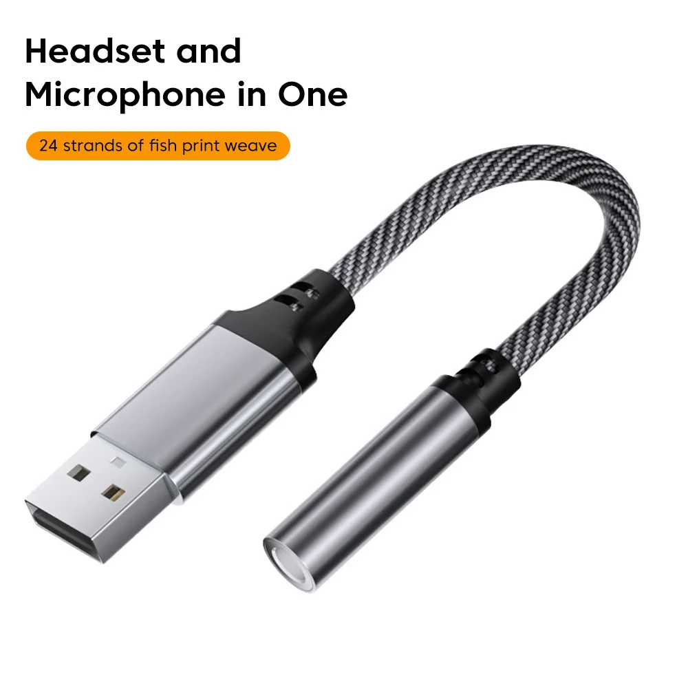 Usb Naar 3.5Mm Jack Audio Adapter Usb A Naar 3.5Mm Audio Kabel Usb Naar Audio Jack Adapter Koptelefoon Converter Voor Pc Laptop: WIT