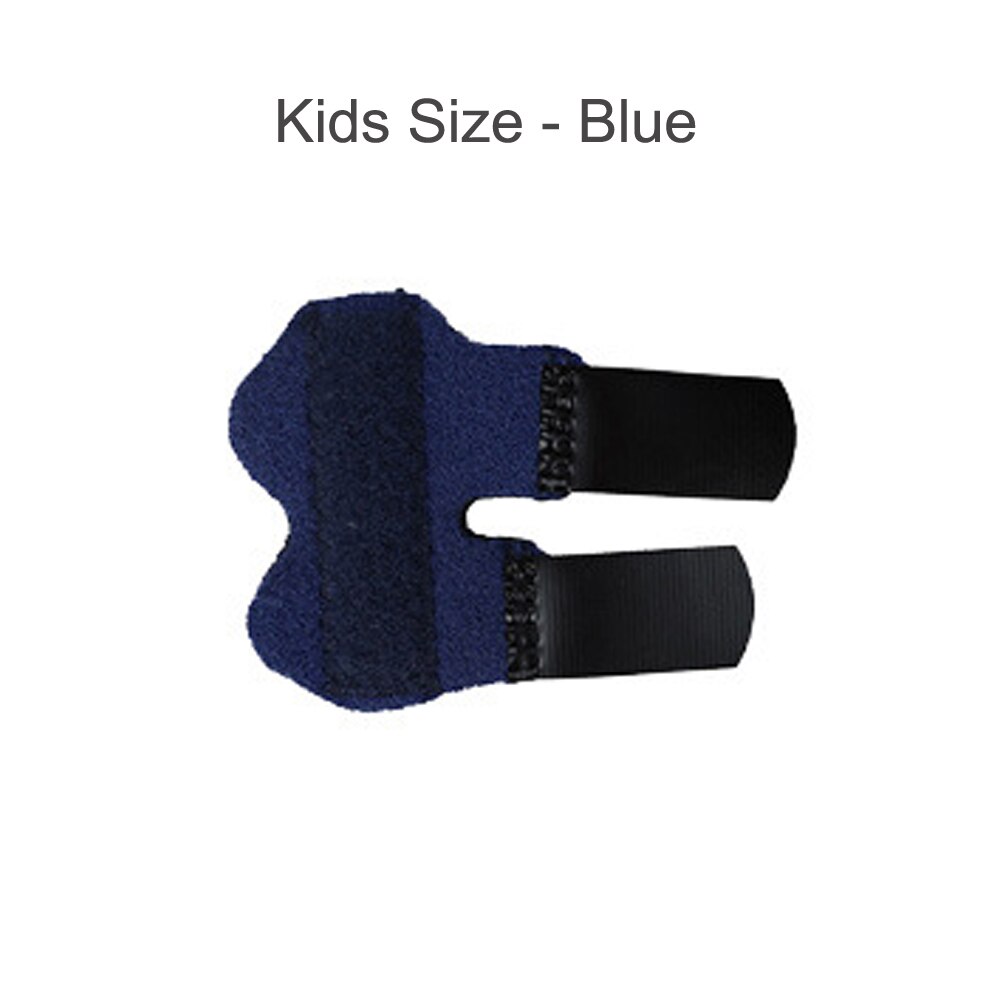 Trigger Finger Splint Supports Brace for Middle Ring Index Thumb Pinky Breaks Fractures Hands for Arthritis Pain Sport Injuries: Kids - Blue
