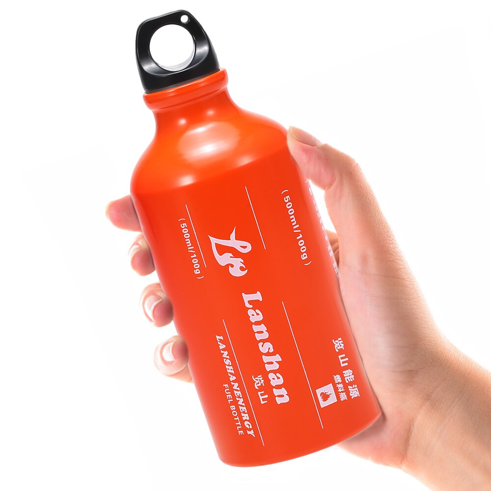 500Ml Benzine Brandstof Fles Benzine Kerosine Alcohol Liquid Gas Tank Brandstof Opslag Fles Voor Outdoor Camping Multi Brandstof Olie kachel