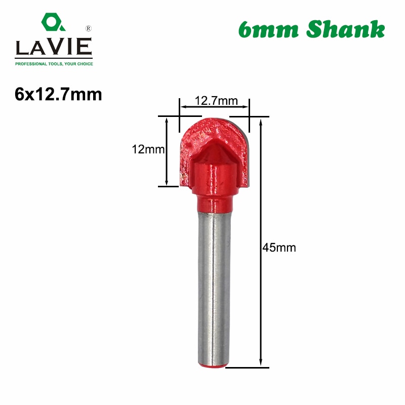 12pcs 6mm Shank Router Bit Set Trimming Straight Corner Beading Bits for Wood Milling Cutter Carbide Cutting Woodwork Tool 06011