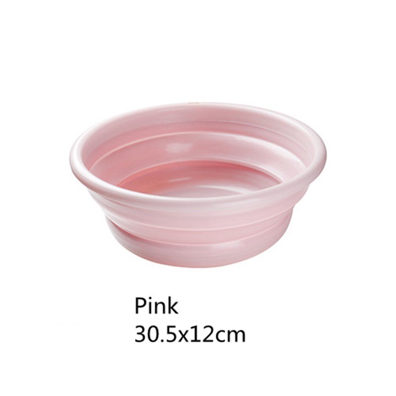 Folding Wastafel Reis Emmer Keuken Organizer Outdoor Reizen Wastafel Draagbare Water Kom Fruit Footbasin Thuis Wastobbe: Pink M