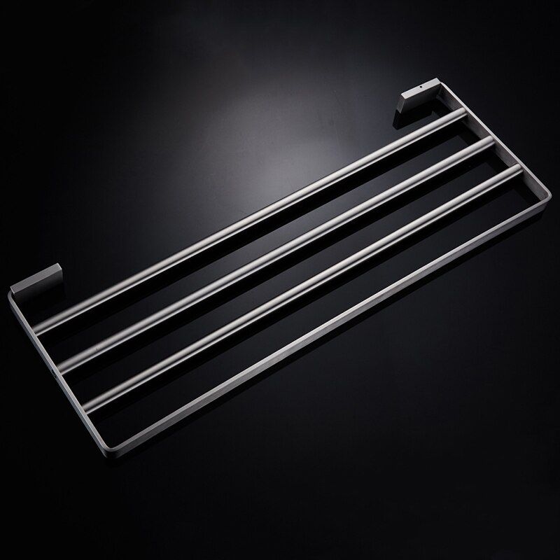Badkamer Handdoek Rek Roestvrij Staal Geborsteld Wall-Mount Handdoekhouder Handdoek Plank Acessorios