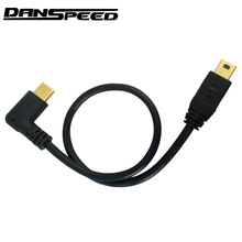 DANSPEED Mini Usb-kabel 5 Pin Man Mannelijke USB 3.1 Type C naar Mini OTG Datakabel Adapter Converter Oplaadkabel Lengte 25 cm