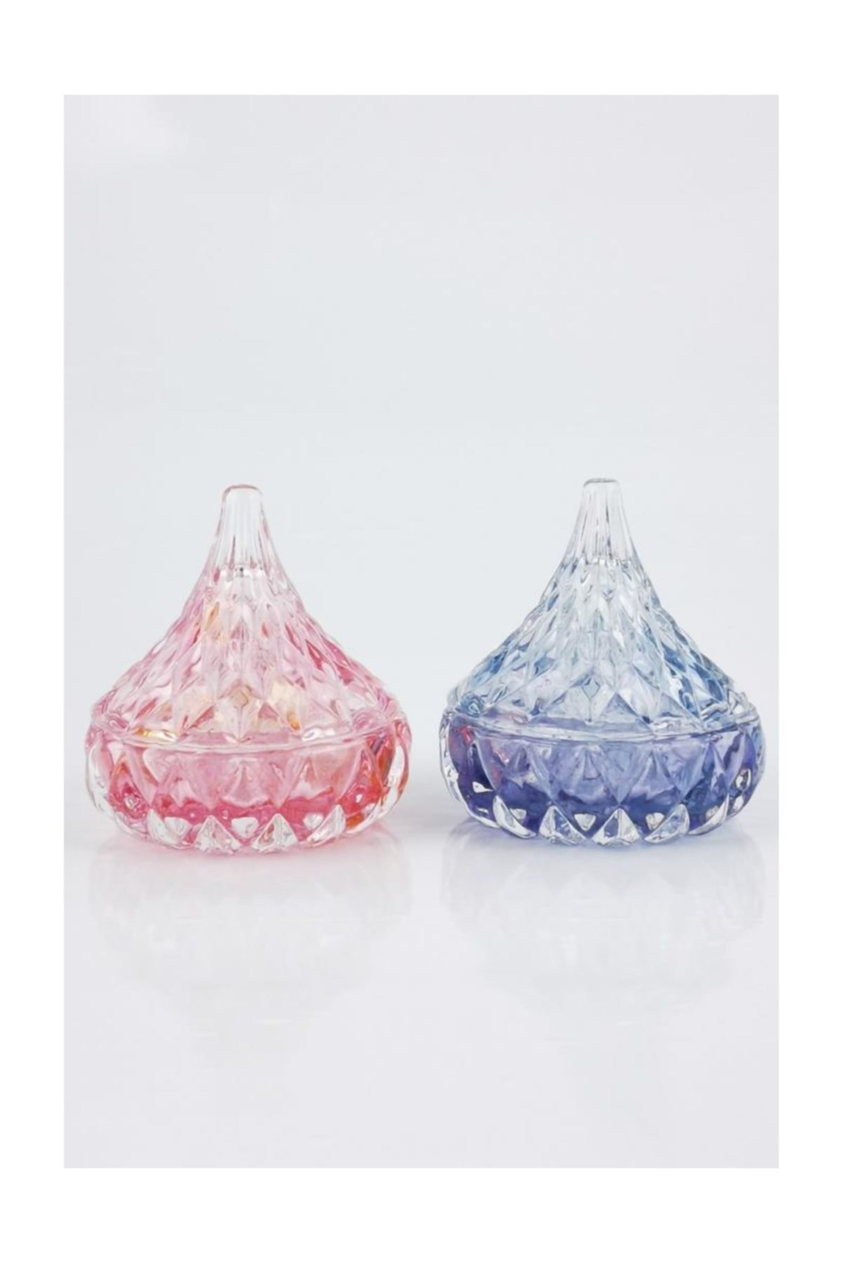 Lusterware Mini Dome Glas Lokum Suikerpot Snoep Opslag Deur Koepel Van De Ottomaanse Glas Delight Chocolade Houder 2 Stuks