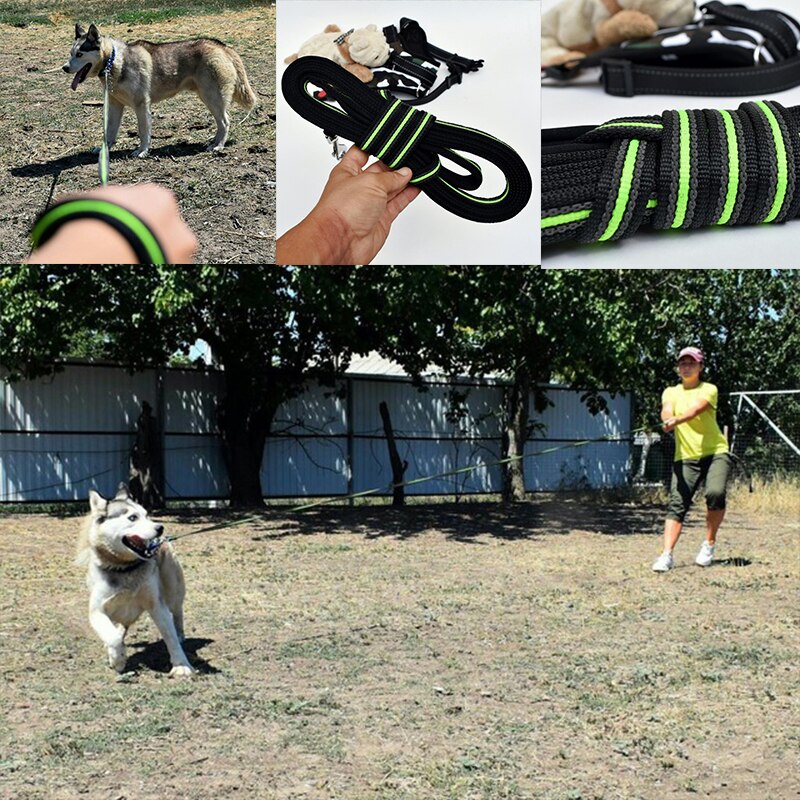 Cão durável especial trelas 1.8m a 15m cão tracking/trela de chumbo de treinamento com alça acolchoada design antiderrapante para todos os cães