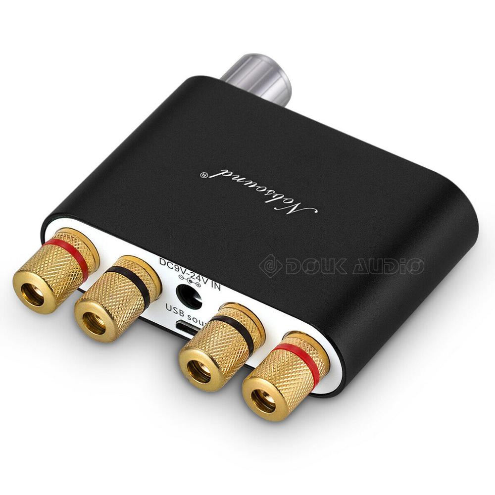 Douk audio NS-10G TPA3116 Mini Digital Amplifier Stereo Hi-Fi Home Audio Bluetooth 4.0 Power Amp 50W+50W BLACK