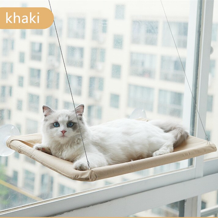 Hamaca con ventana para gato, cama colgante con – Grandado
