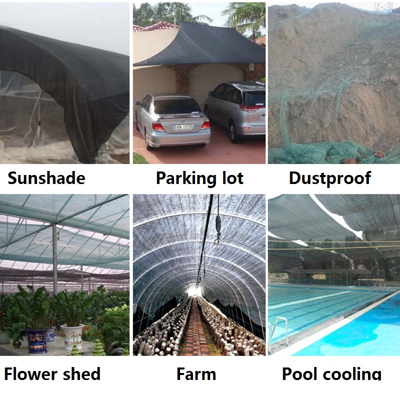 Sunshade Net Outdoor Garden Sunscreen Anti-UV Sunblock Shade Cloth Net Plant Greenhouse Cover Car Cover Awning Shelter Mesh