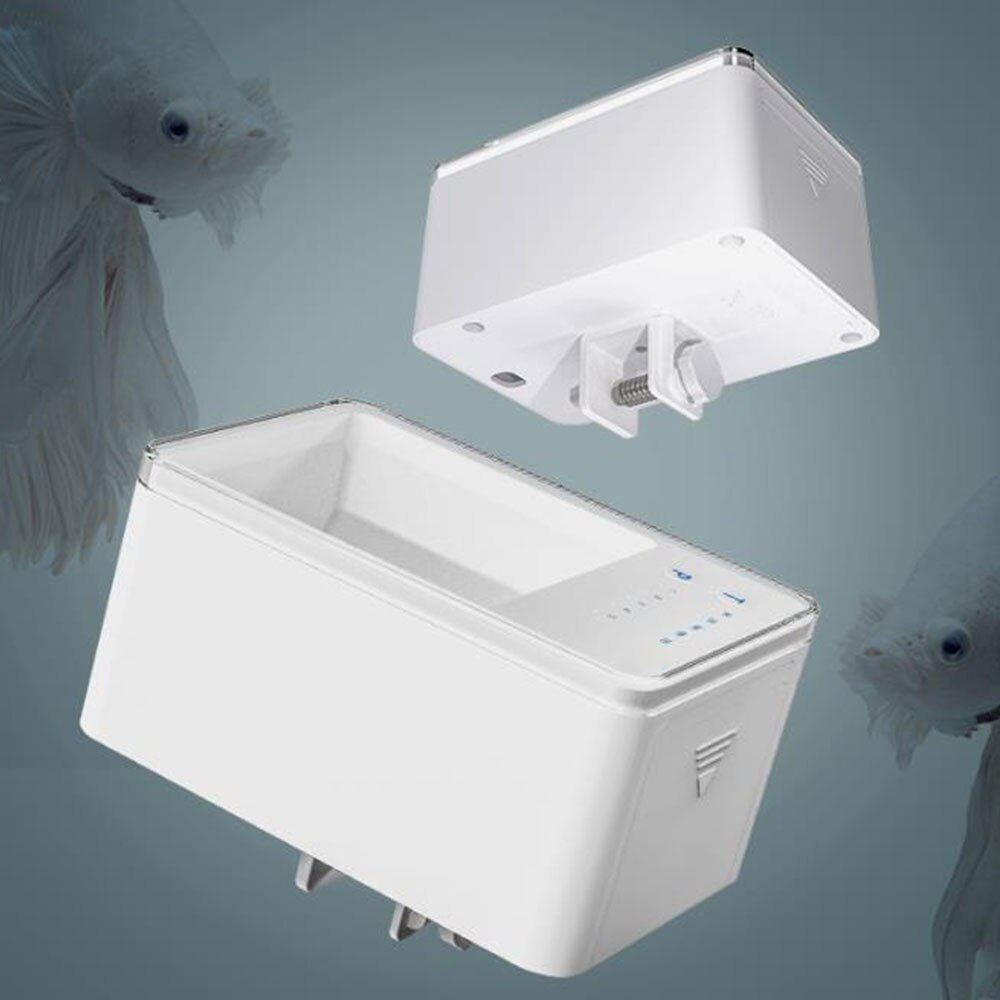 Husstands fisketank 500ml intelligent digital automatisk fiskeføder med timer kæledyrsfoder fiskemad dispenser led display
