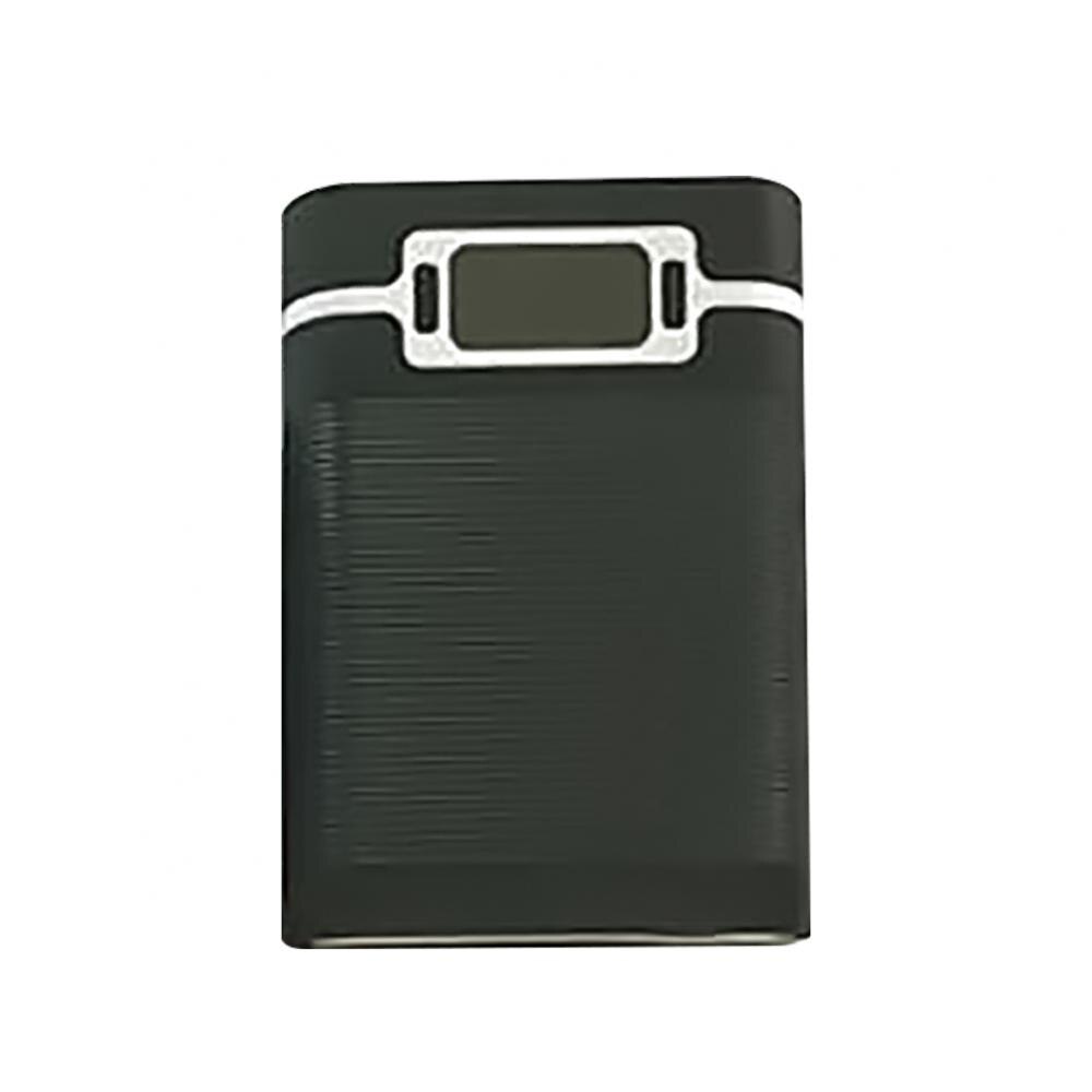 Battery Charger Portable 4 Slot 18650 LCD Display DIY Power Bank Case Enclosure: Black