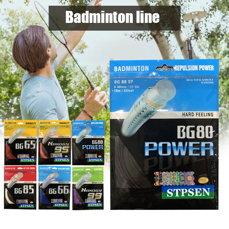 Badminton Training Racket String Line ND65/95 Racket Line Durable Badminton Racket Sport Accessories Random Color ZJ