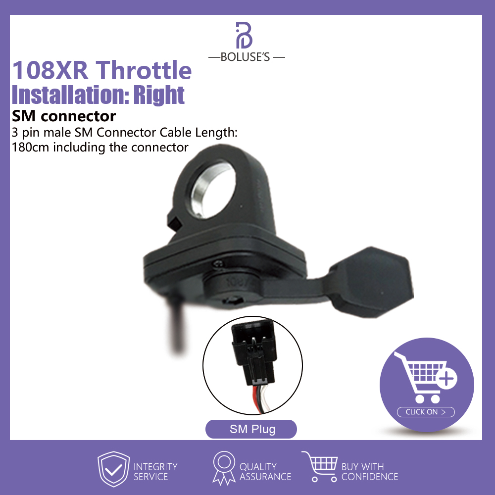 Wuxing 130X 108X 300X 21X Thumb Throttle 76X 20X Half FullTwist Throttle eBike Accelerator Electric Bike Accessories: 108XR SM