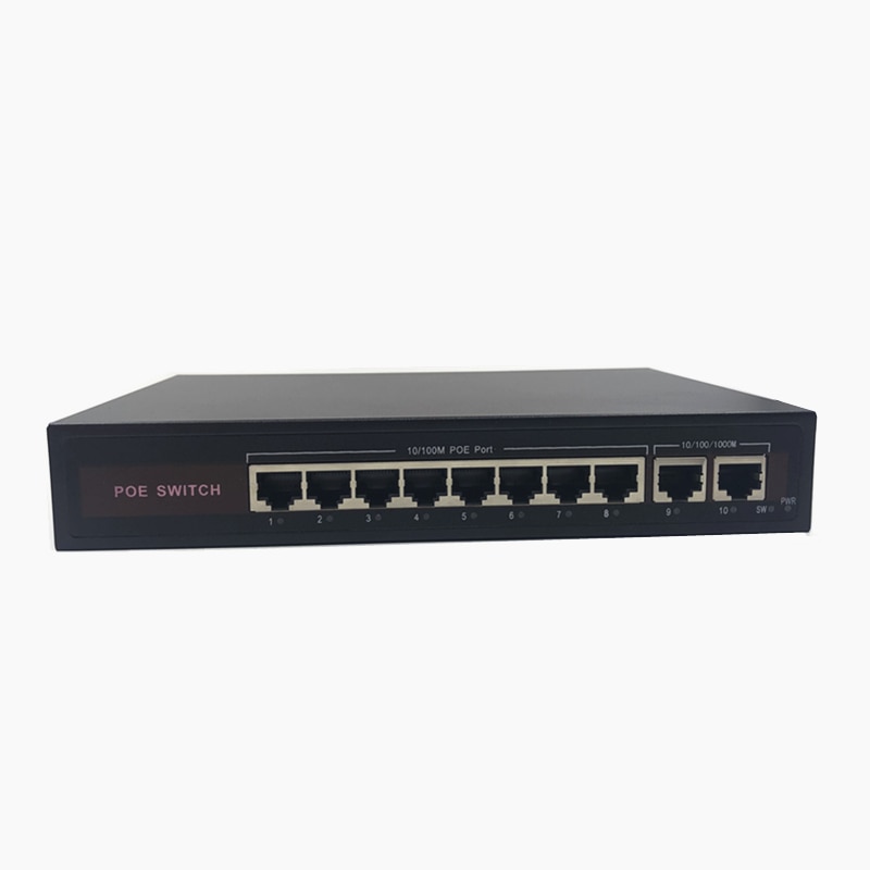 48V Ethernet POE switch met 8 10/100Mbps Poort IEEE 802.3 af/bij Geschikt voor IP camera/Draadloze AP/CCTV camera systeem