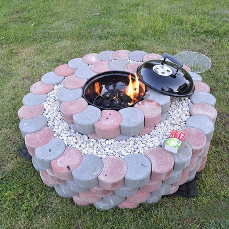Molde de plástico DIY para jardín, modelo de pavimento de camino, máquina de ladrillos de cemento de piedra de paso MU8669