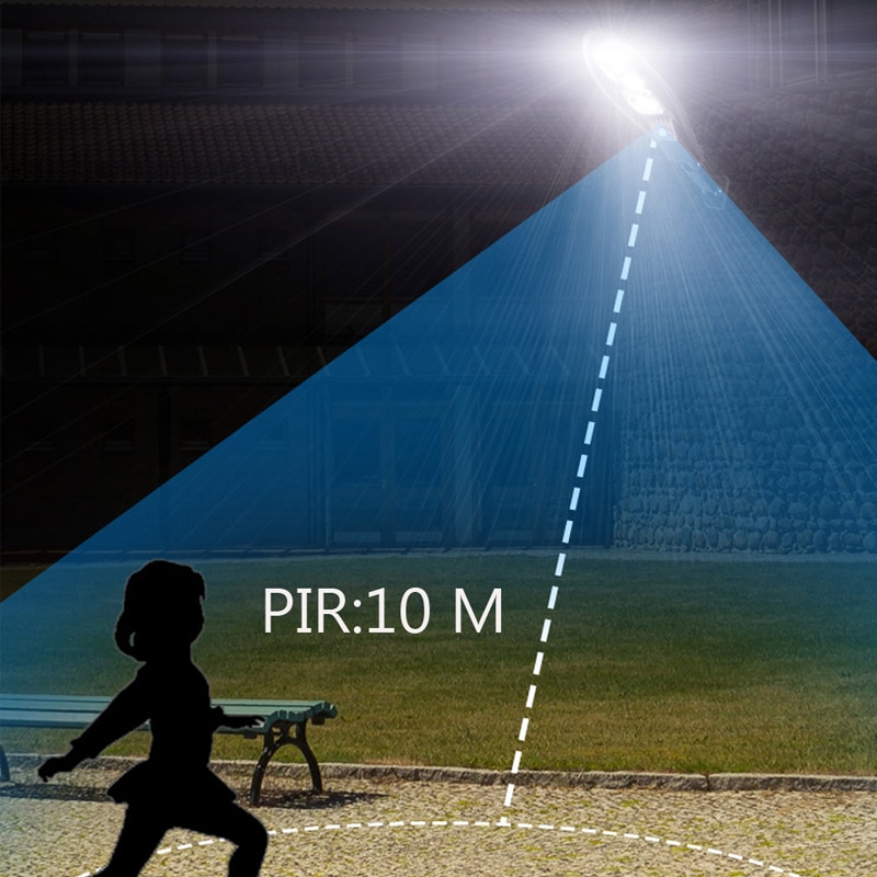 500 lumen LED Solar Light Outdoor Solar Lamp Powered 3 Modes Waterproof PIR Motion Sensor Street Light for Garden Decoration