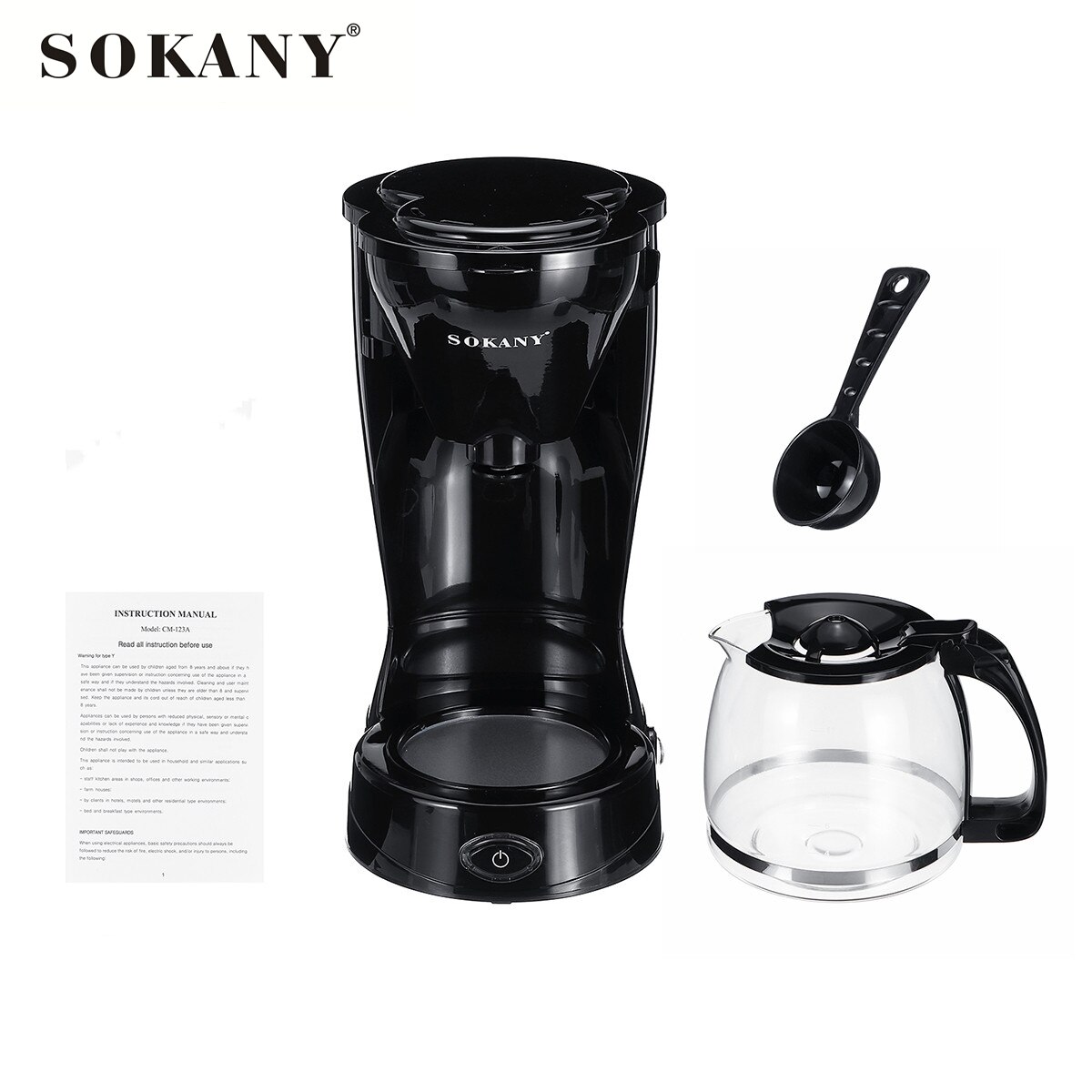 SOKANY 12 Cups Coffee Machine Capsule Dolce Espresso Electric Semi-Automatic Coffee Maker Machine 220V for Home Kitchen
