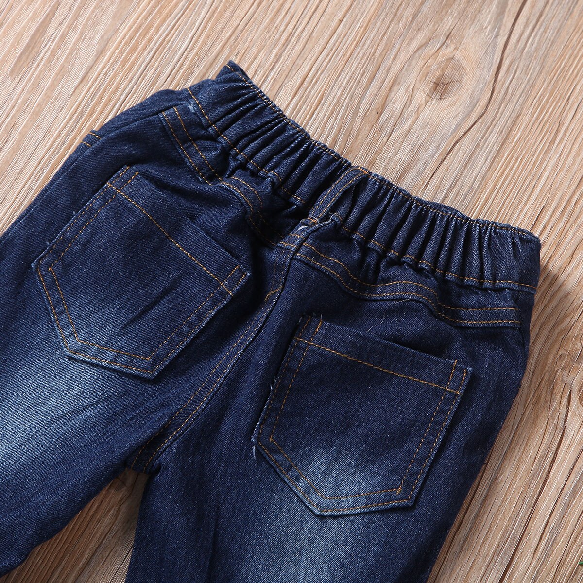 Girls Fared Jeans Pants Toddler BabyKids Girls Jeans Bell-bottom Trousers Wide leg Denim Pants