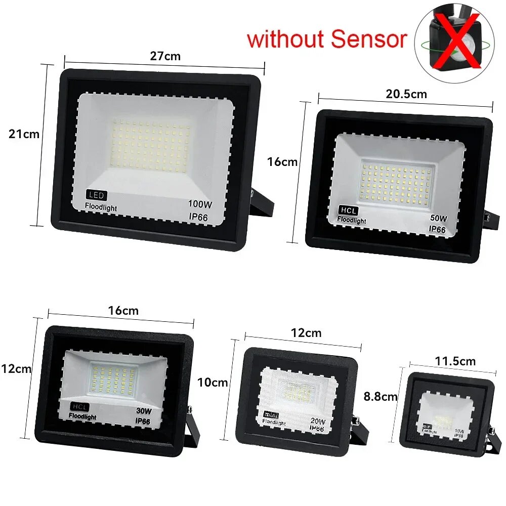 Beveiligingsverlichting Outdoor Bewegingssensor Led Pir Schijnwerper 10W 20W 30W 50W 100W IP66 Waterdichte Buitenmuur Licht Tuin Deuropening: changeable / 30W